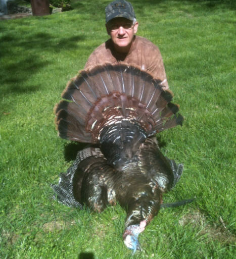 The author and his conquest on a fine spring day.